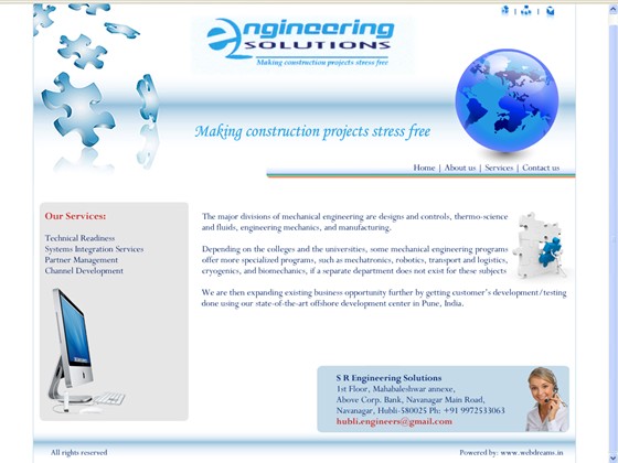 Website: S R Engineering Solutions